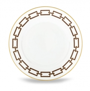 Ginori Catene Ebano Dessert Plate - 7.75"
